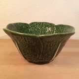 Ceramic cabbage service: salad bowl and tureen