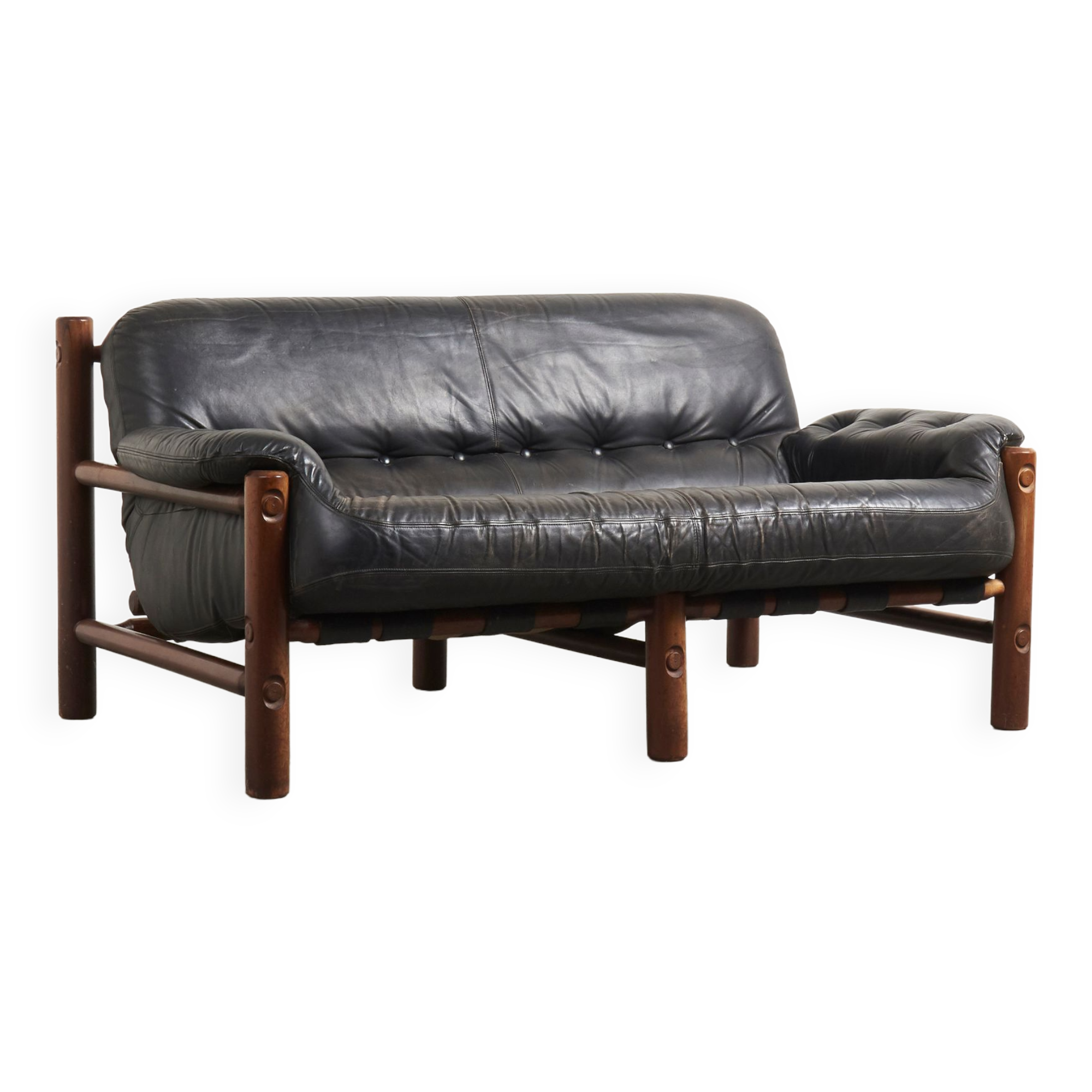 Vintage brutalist / Brazilian style sofa, 1960s