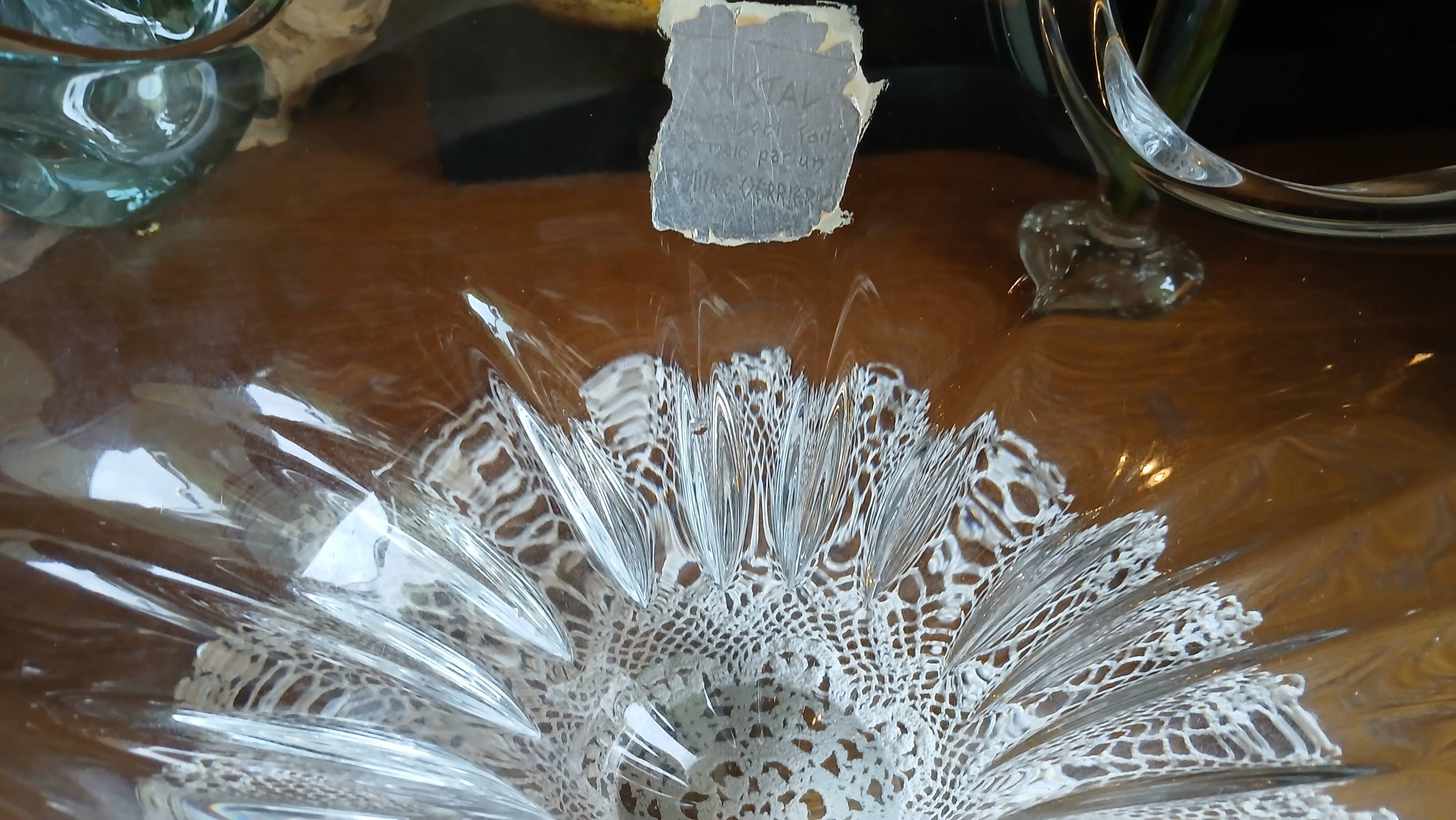 Large crystal bowl — entirely handmade by a master glassmaker.