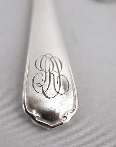 Christofle Japanese, 12 teaspoons, coffee, dessert, 14.2 cm, monogram "RD"
