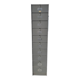 Set of 4 industrial column workshop furniture with Roneo flaps