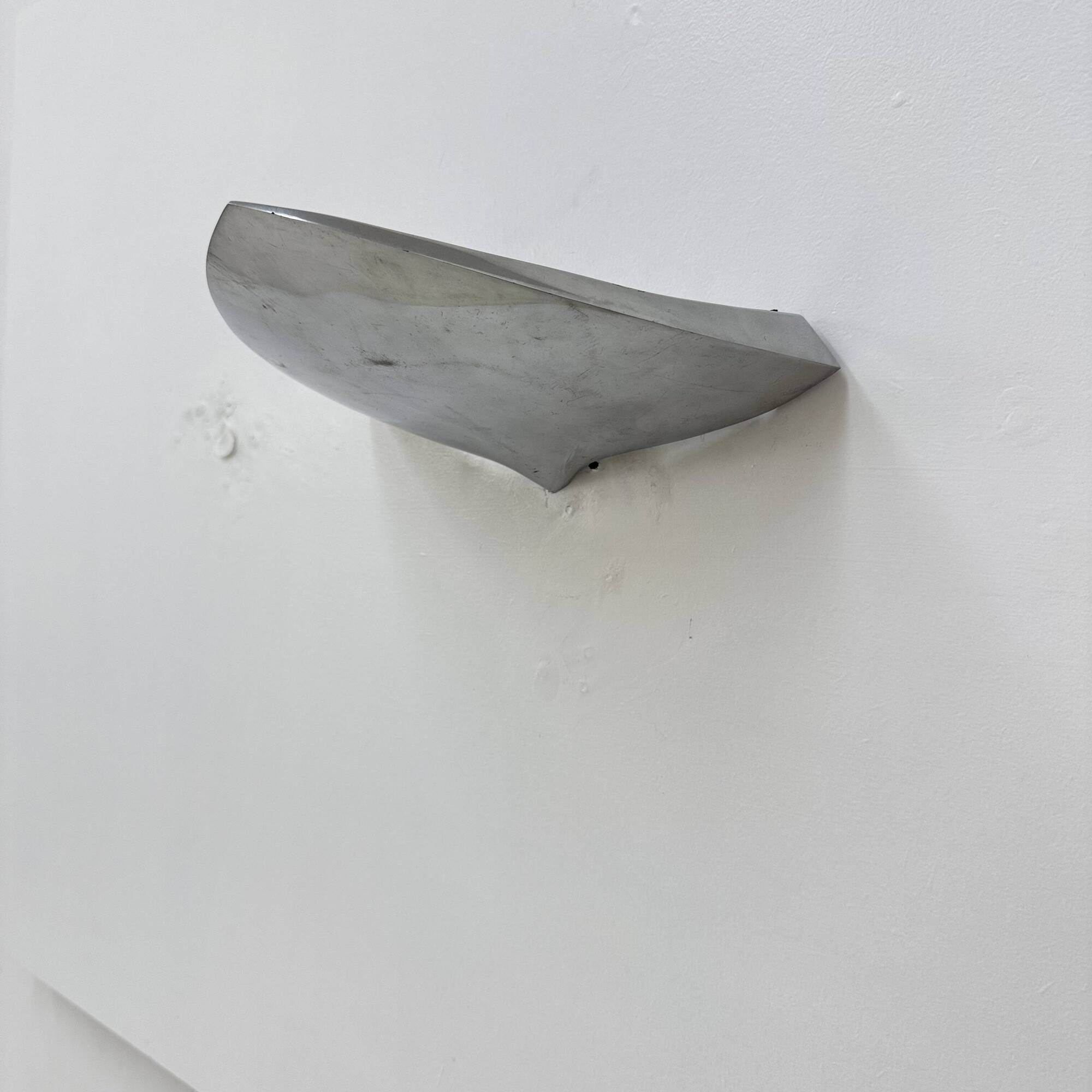 Modern French Polished Chrome wall Lamp by LG, Paris France