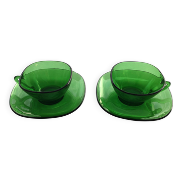 Vintage green cups - 1970s