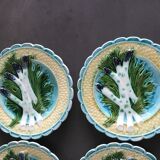 6 asparagus plates in slip