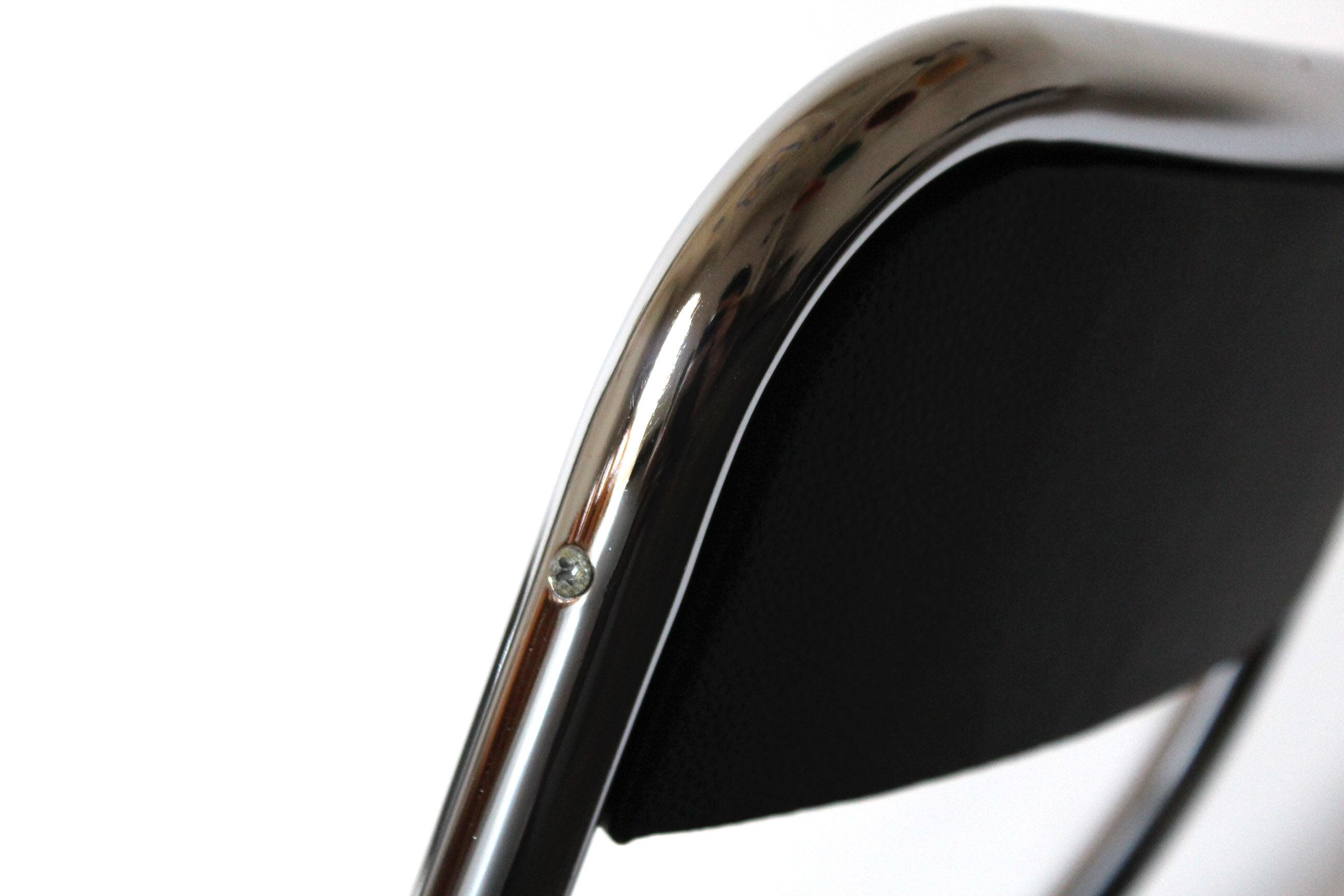 Chromed vintage dining chairs 1970