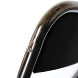 Chromed vintage dining chairs 1970