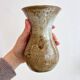 Beige stoneware vase