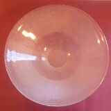 HOLMGAARD SCANDINAVIAN DESIGN / LARGE COUPE SALAD BOWL 70's glassware