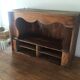 Antique wall-mounted shelf unit