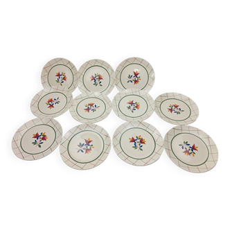 Gien 11 dessert plates tamaris model 20 cm