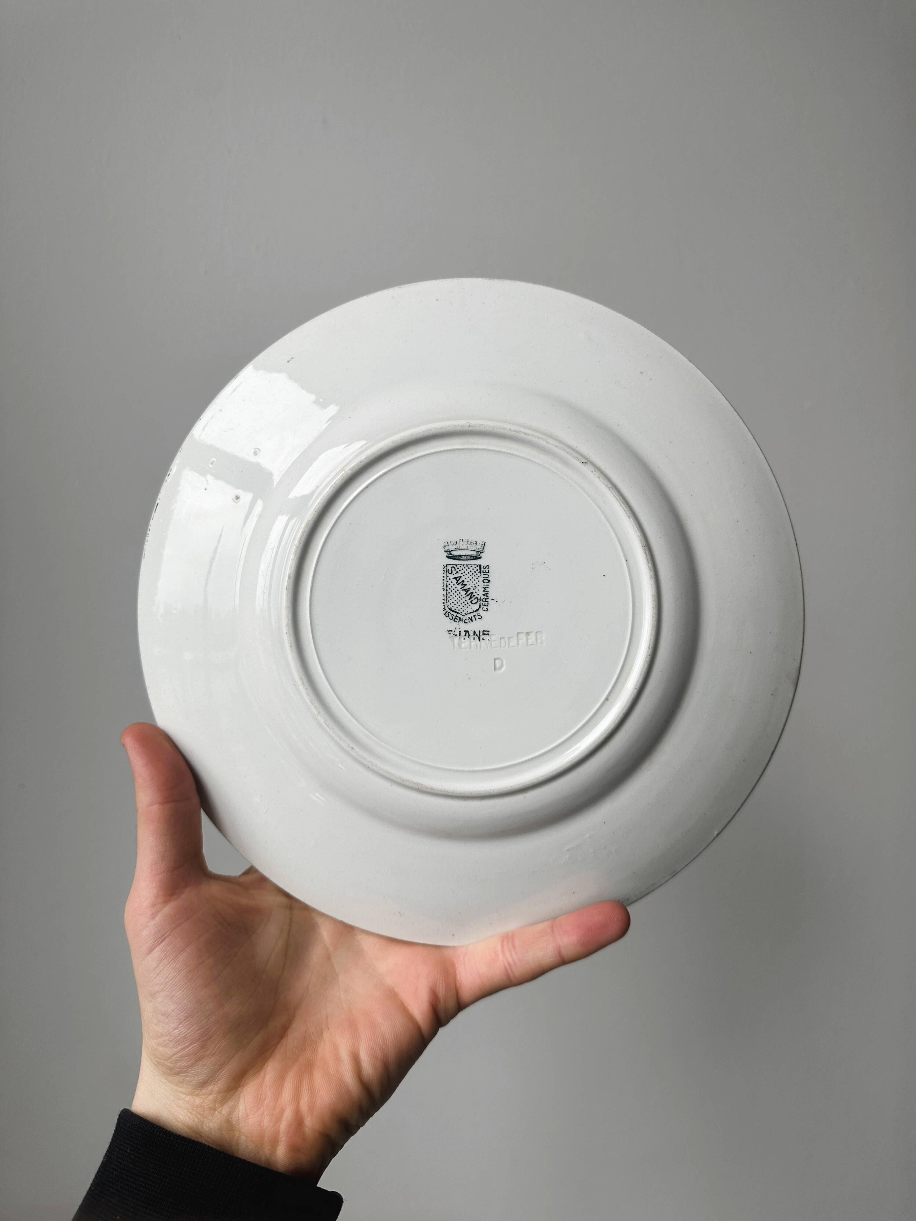 Old Saint-Amand iron earth plate