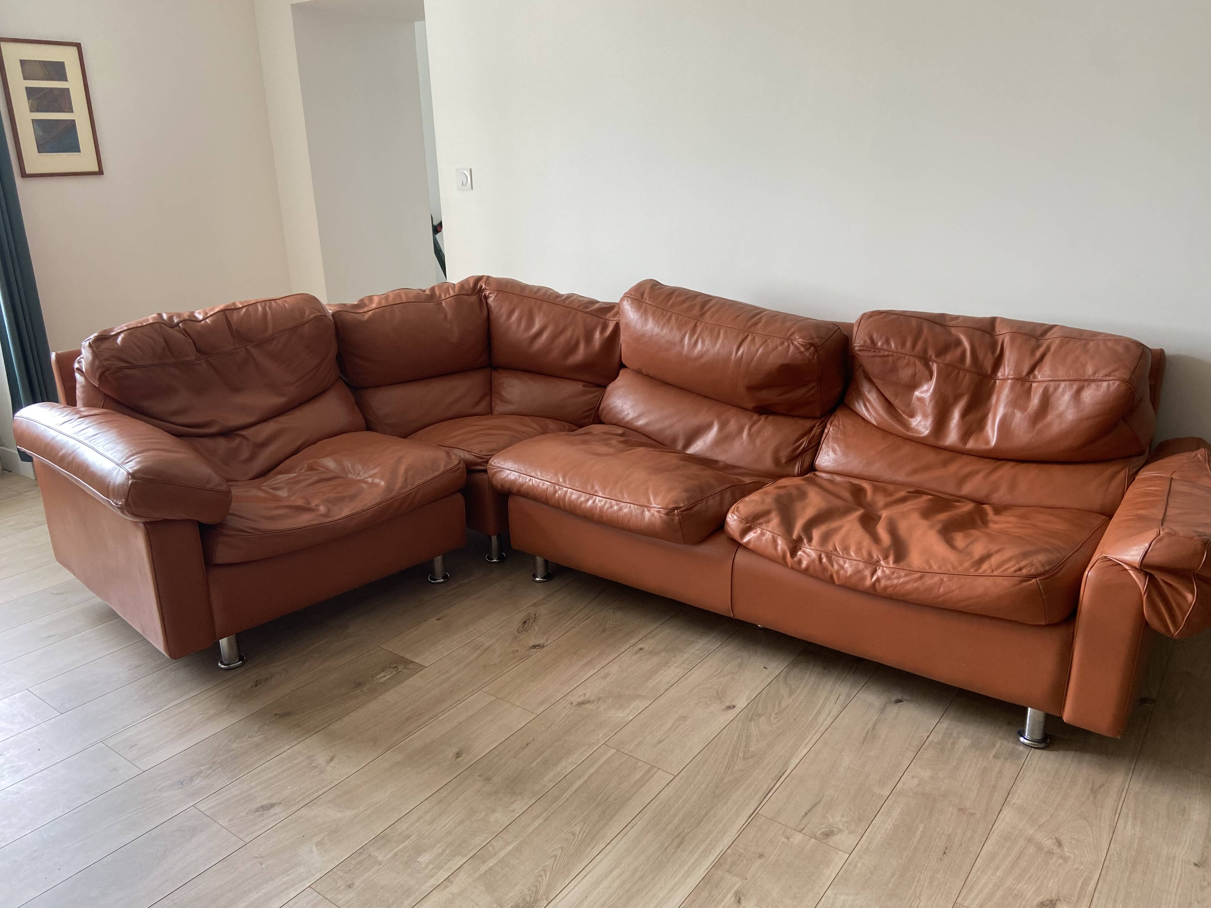 Canapé cuir poltrone frau