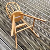 Chaise haute bébé Ikea Gulliver en hêtre cintré