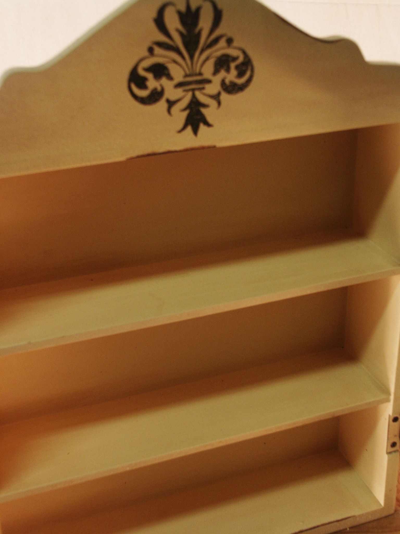 Wooden wall display case