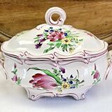 Old Lunéville oval vegetable tureen, street light model