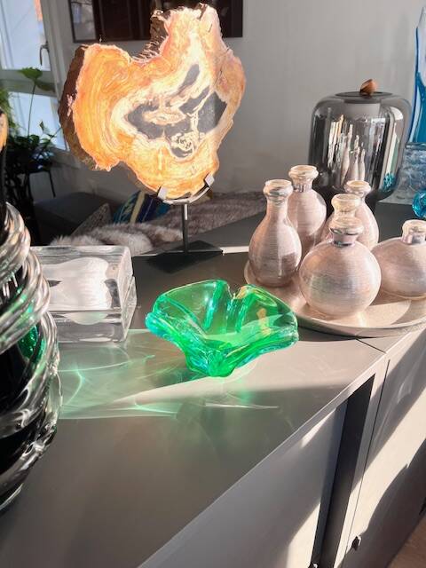 Rare Murano Vide-poche Ouraline Sommerso - Design by Flavio Poli - 1960