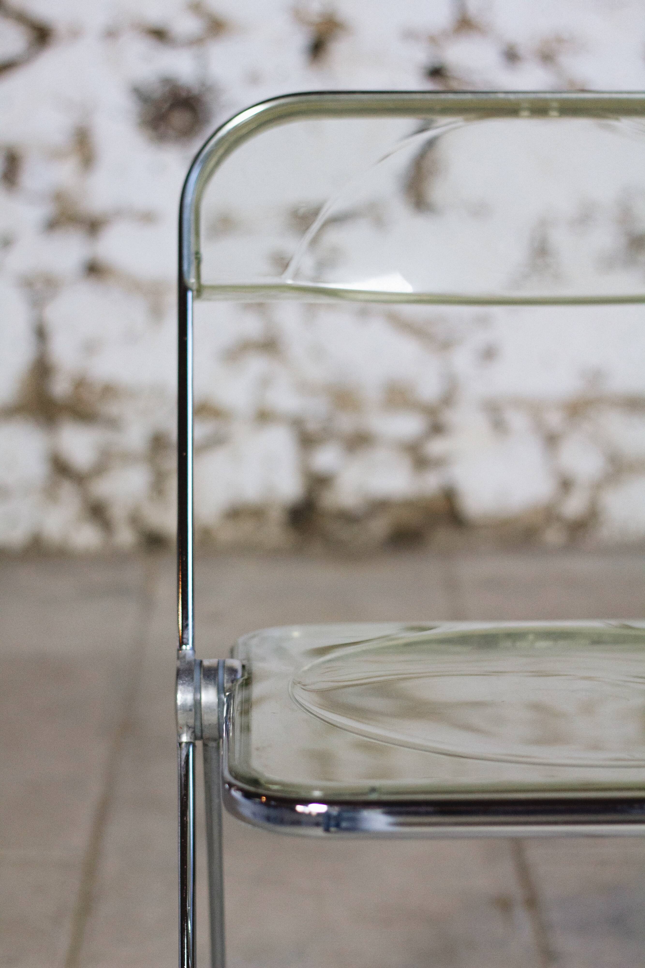 Folded chair by Giancarlo Piretti for Anonima Castelli, 1970