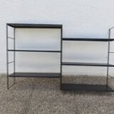 Modular wall shelf string metal 50/60s