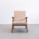 1960 Mid Century Easy Chair Model B 310 Var in Beige Velvet