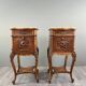 Pair of Louis XV Bedside Tables, Yellow Marble, 19th Century