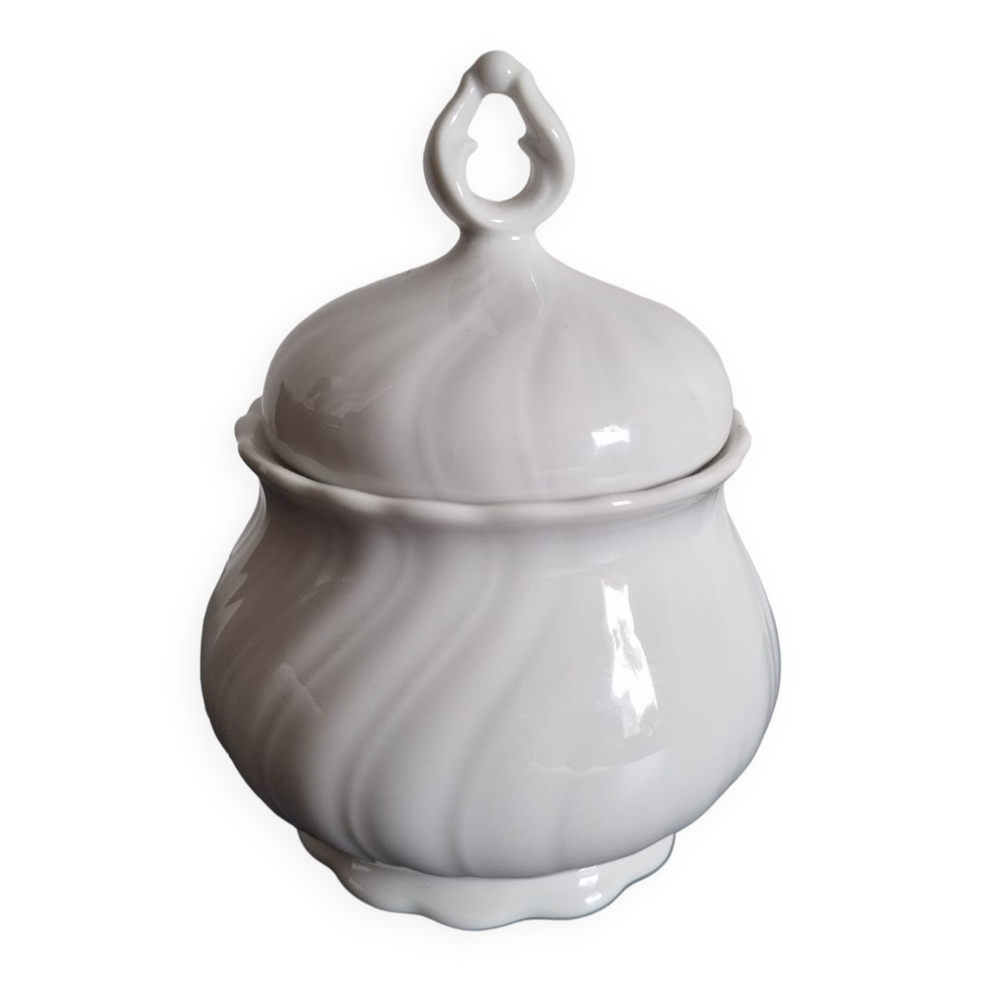 Porcelain sugar bowl