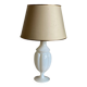 Lampe opaline blanche cristal de Sêvres vintage 1960