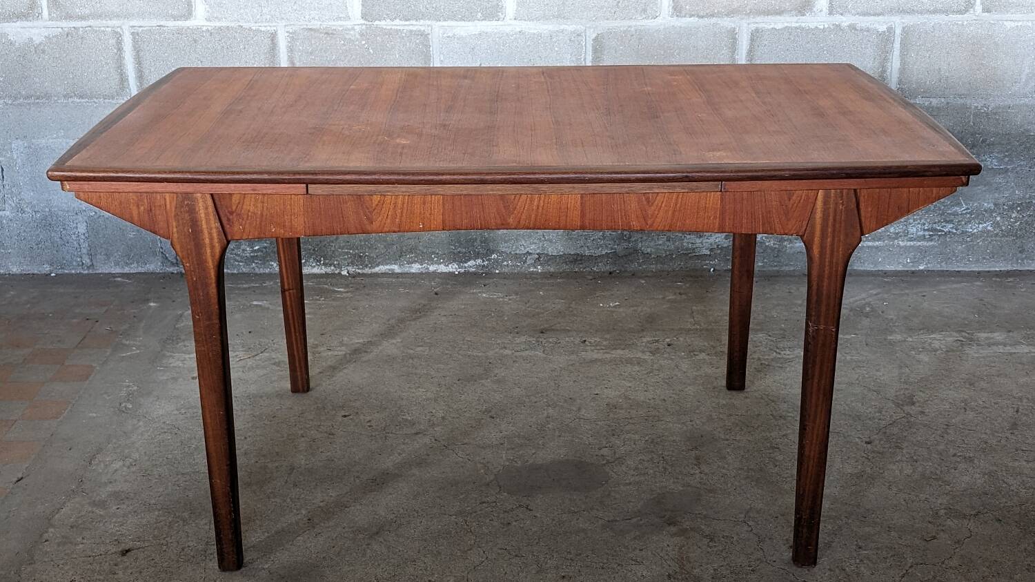 Table scandinave vintage avec rallonges