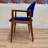 Suite of 4 designer armchairs 1950 "Hartmut Lhomeyer".