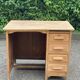 Renovated vintage American desk in raw wood