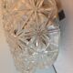 Vintage structured glass round ceiling lamp 60s-70s