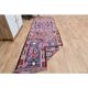 1970s Vintage Turkish Oushak Handmade Wool Cotton Pink Runner Rug 99x331