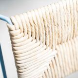 Hand-woven iron chairs from the 70s/80s, set of 4