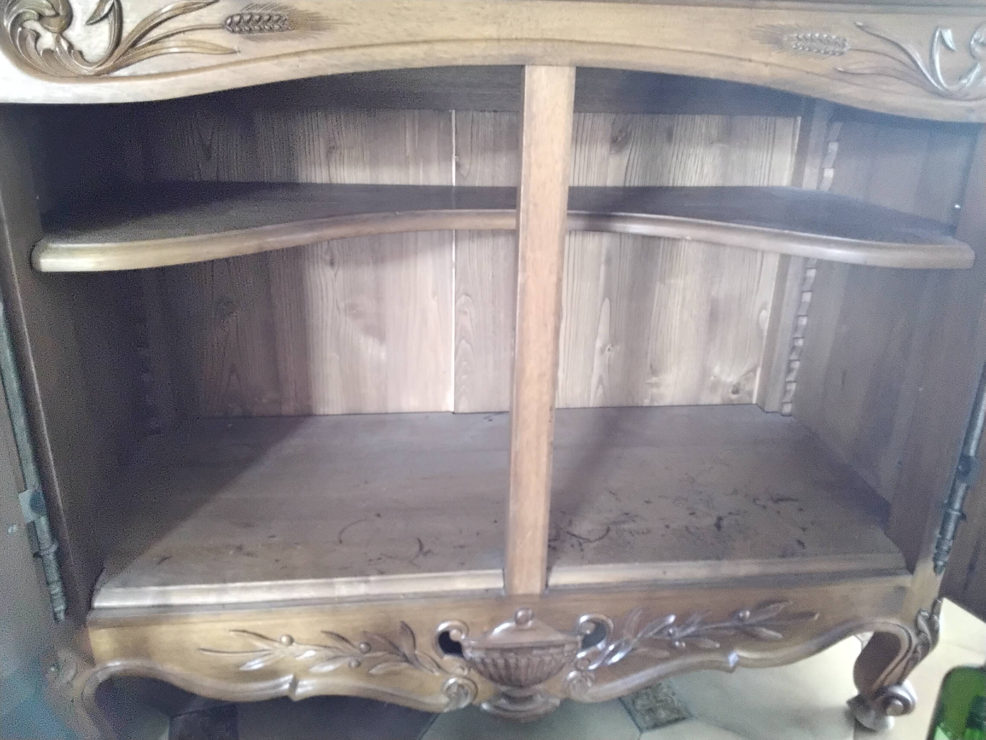 Solid walnut TV unit