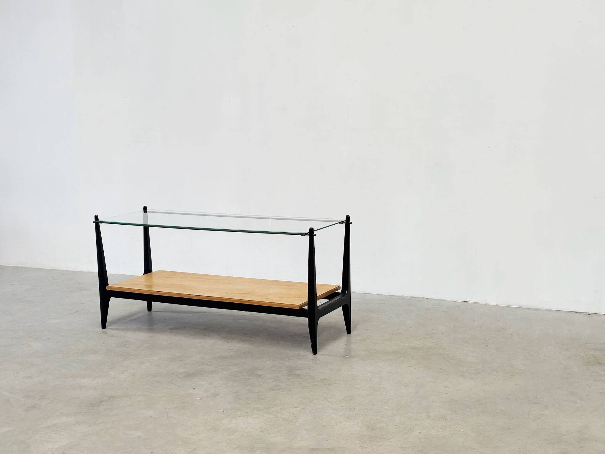 Italian glass coffee table