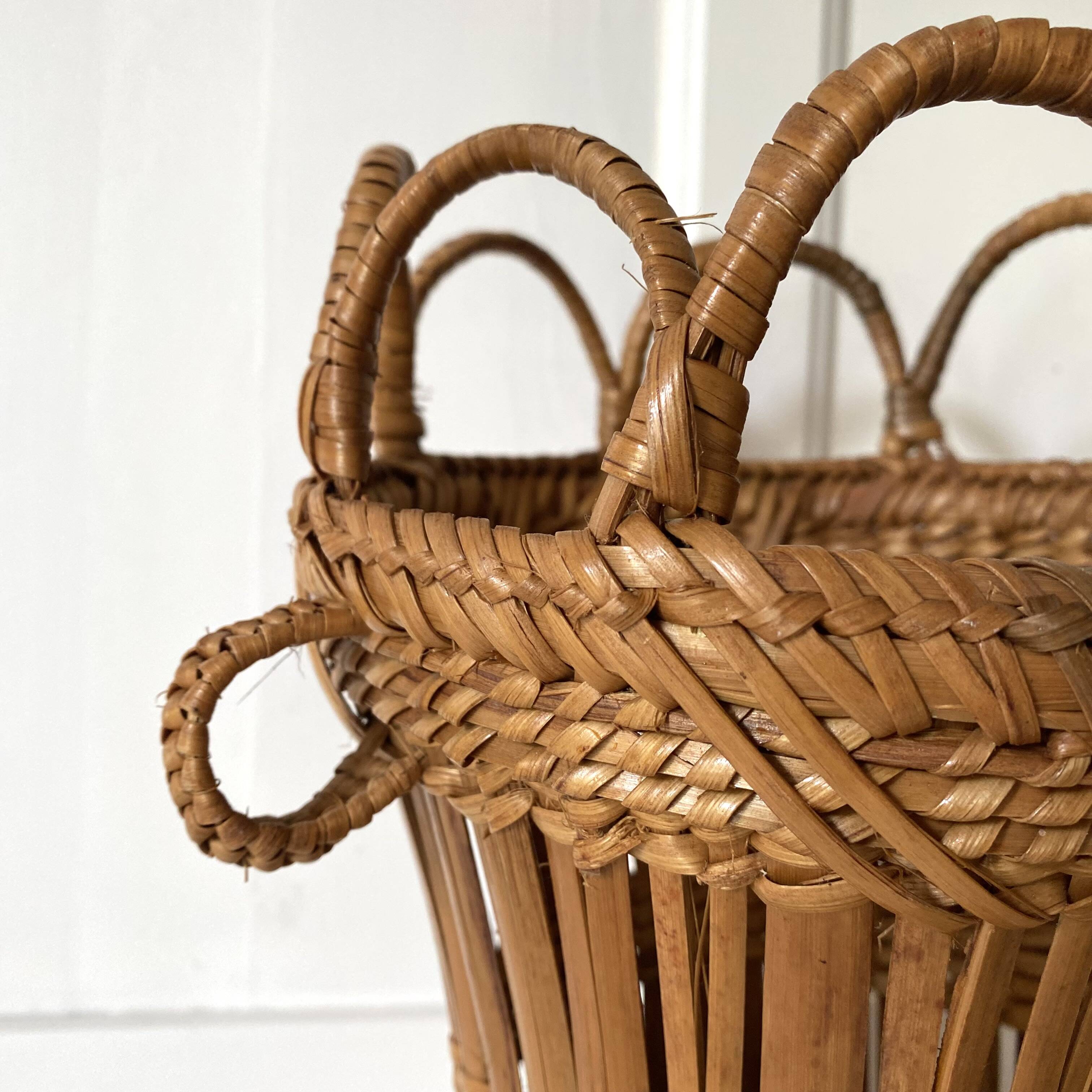 Rattan pot cover basket