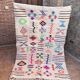 Handmade wool Berber rug – Colourful bohemian Moroccan kilim