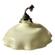 Cream-colored opaline light fixture