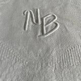 2 old napkins monogram NB
