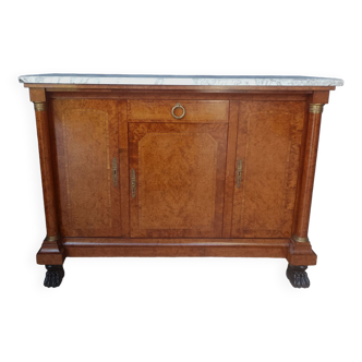 Empire style sideboard in precious speckled wood