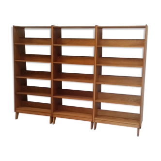 Vintage wooden modular bookcase