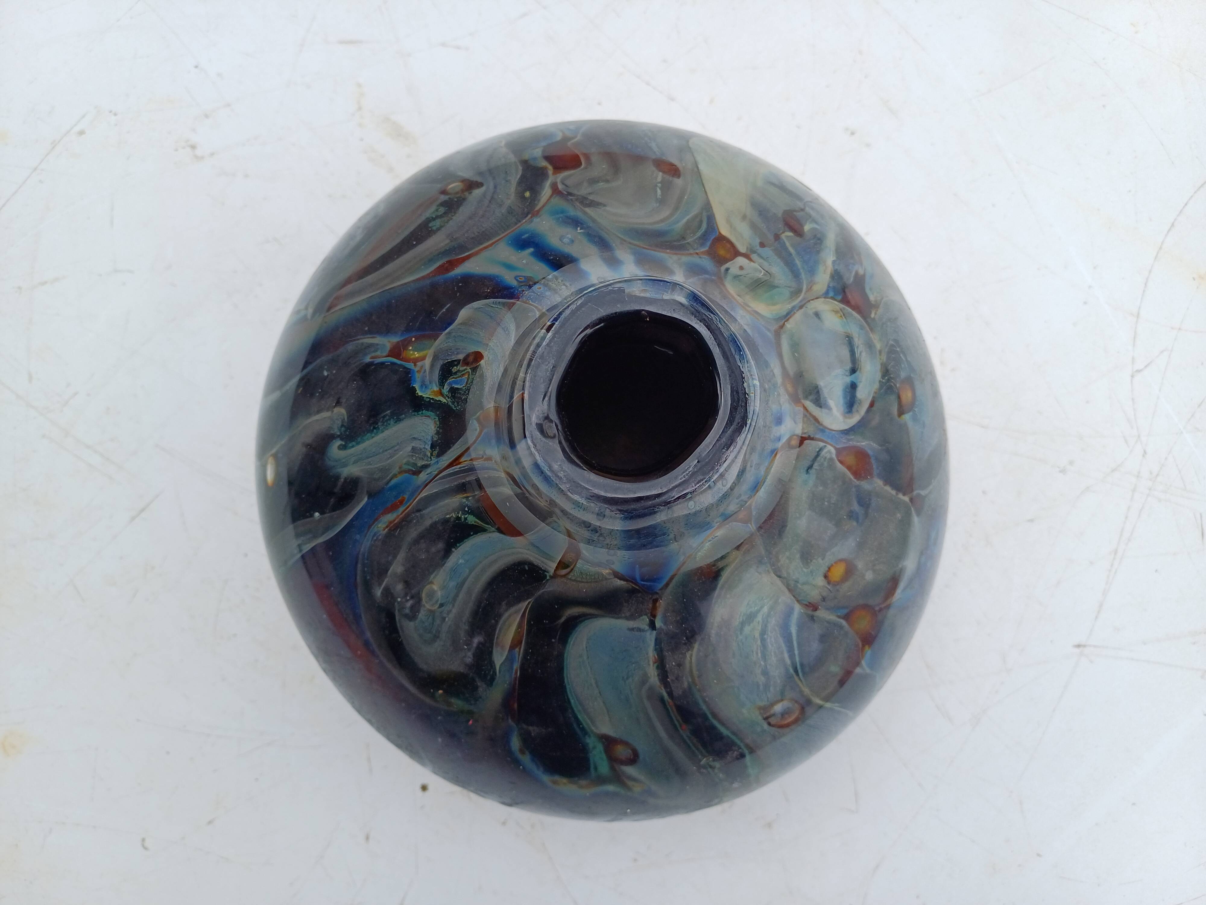 Glass Paste Vase by Louis Leloup, Val St Lambert