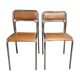 Paire de chaises vintage années 60