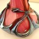 Blown glass vase, Biot, signed Jean Michel Operto, 1980s/1990s