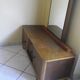 Art deco boat dressing table with large mirror 1940s