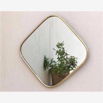 Brass wall mirror set