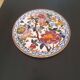 Large plate decorated with Gien peonies