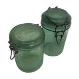Deux bocaux l'Ideale 1 litre