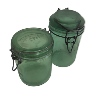 Deux bocaux l'Ideale 1 litre
