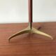 Brass and rosewood lamp by J.T Kalmar, Austria, circa 1950.