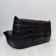 1990s vintage Togo set in black leather by Michel Ducaroy for Ligne Roset